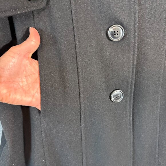 Merona Plus Size Black Wool Blend Heavyweight Coat Women’s XXL - Picture 3 of 10